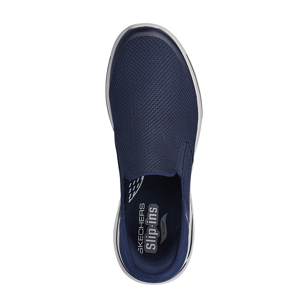 Skechers Nam Giày Thể Thao Slip-Ins GOwalk Arch Fit Hands Free Air-Cooled Memory Foam - 216259-NVY