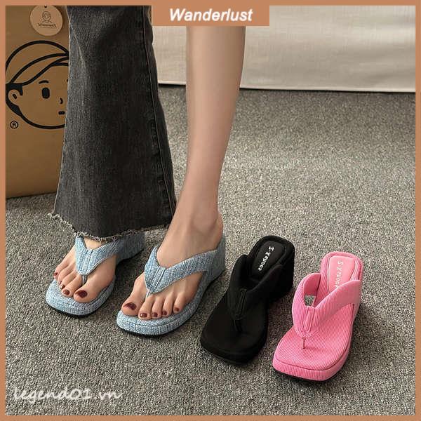 Sandal Cao Gót Dép Xỏ Ngón Thiết Kế Mới Cao Cấp Thời Trang Dành Cho Nữ