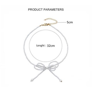 Choker Vòng cổ Nơ Ngọc