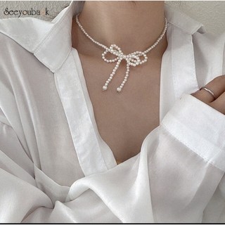 Choker Vòng cổ Nơ Ngọc