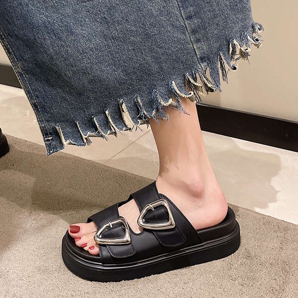 Sandal Đế Dày Thời Trang Mùa Hè 2023 Phong Cách Mới Cho Nữ