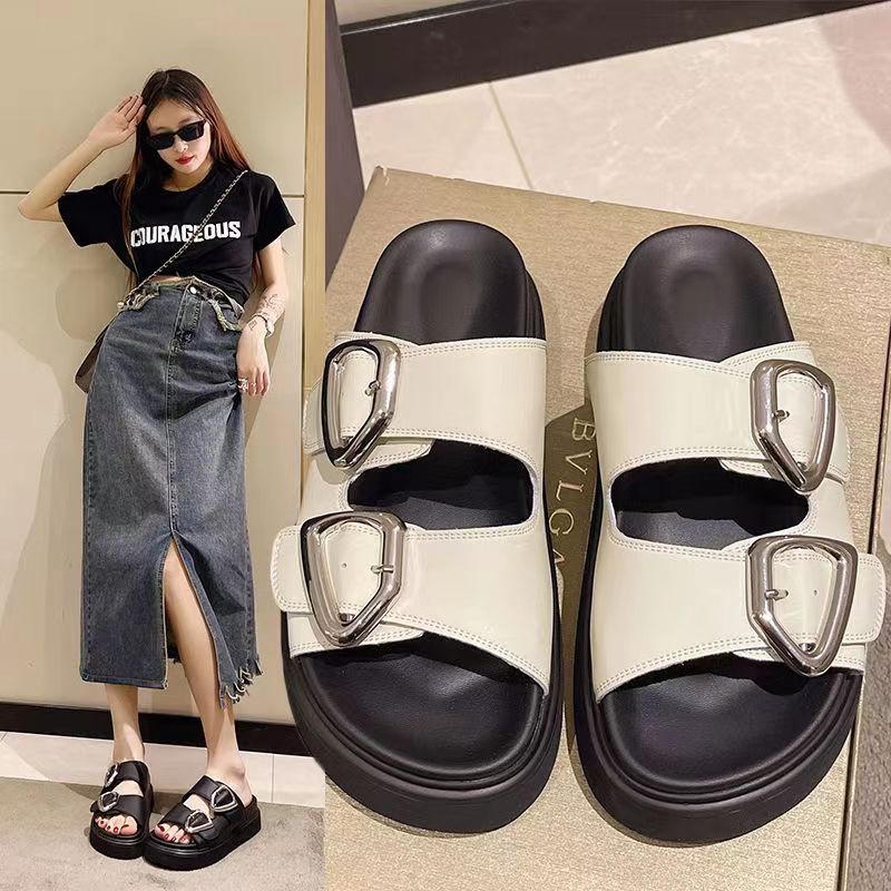 Sandal Đế Dày Thời Trang Mùa Hè 2023 Phong Cách Mới Cho Nữ