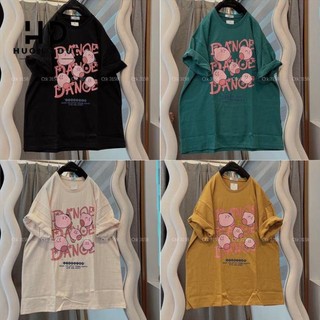 [ Rẻ Vô Địch ] Áo thun cotton khô form rộng 3158 cotton khô in hình 5CH DANCE