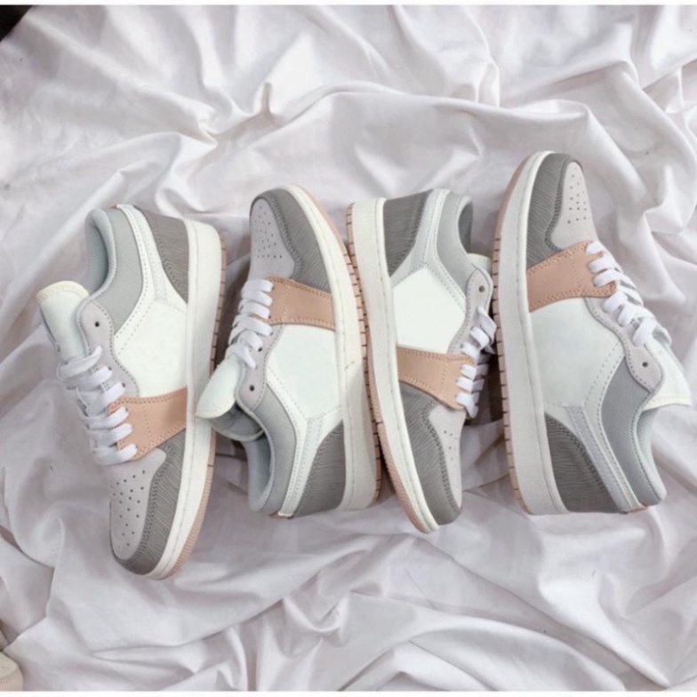 Nt  Giày Jordan Cổ Thấp Nam Nữ, Giày Sneaker JD1 Đỏ Trắng Cổ Thấp Thời Trang Cao Cấp Hottrend