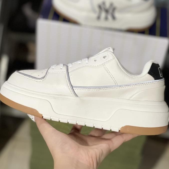 MLB Liner Chunky, Giày Thể Thao MLB Tăng Chiều Cao Hot trend 2022 MLB Xám NY Đen Đế Nâu Bản Cao Cấp