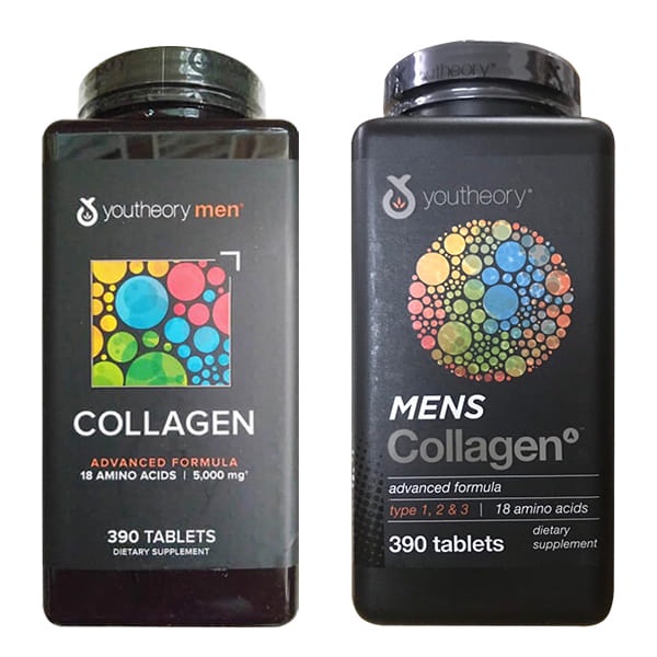 Viên uống bổ sung collagen Youtheory Collagen Type 1,2,3 Healthy Care quatangme dành cho nam