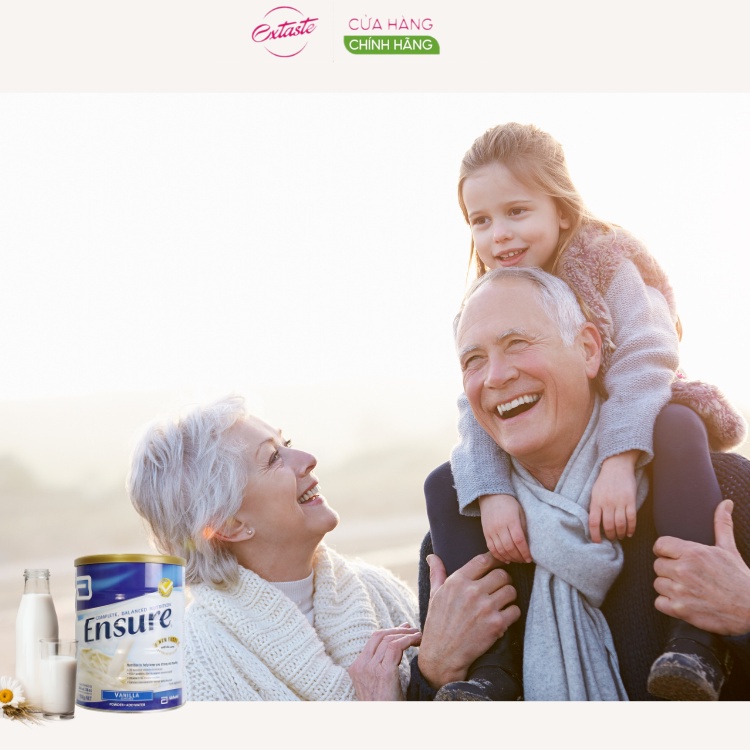 Sữa bột Ensure abbott hương vani 850g dành cho người lớn tuổi, người mới ốm dậy cẩn bổ sung dinh dưỡng  Quatangme1