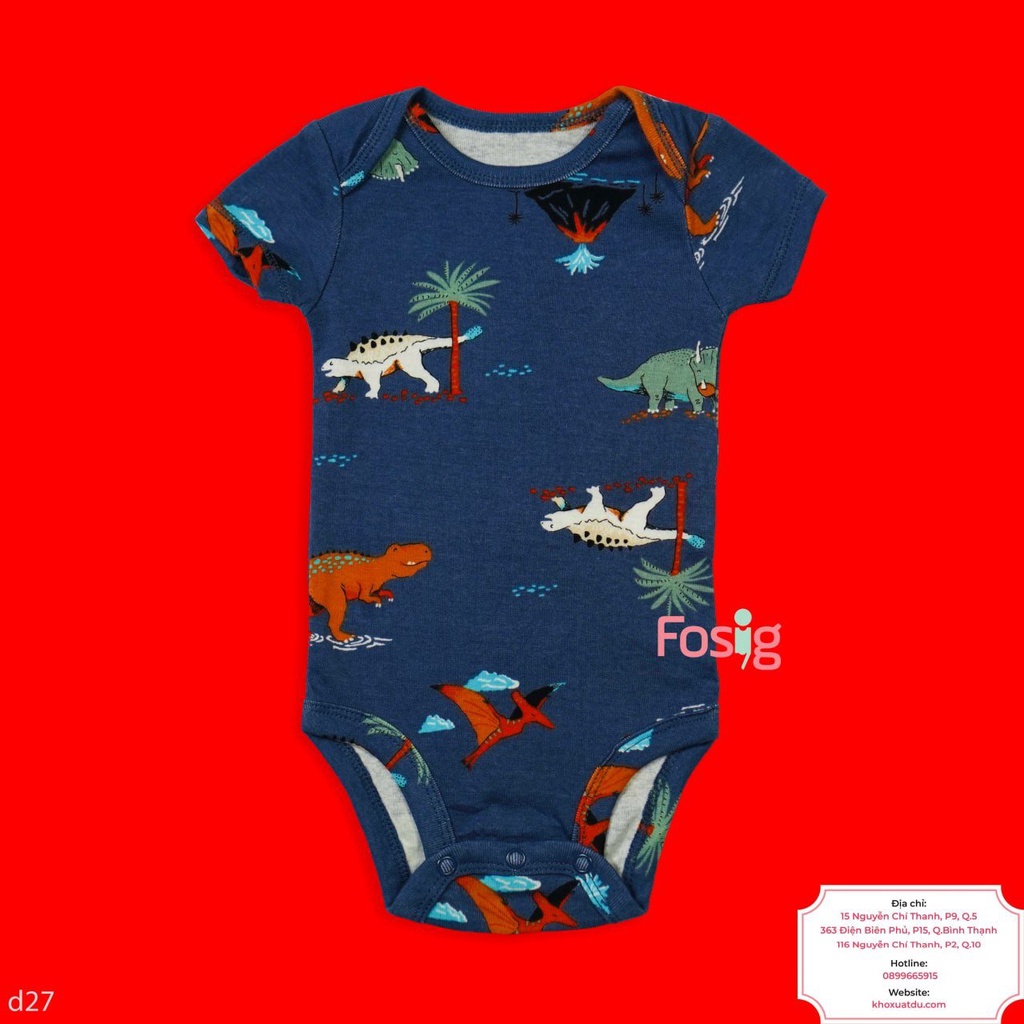 Bodysuit Tay Ngắn Bé Trai Cter50 - Navy Xám KL