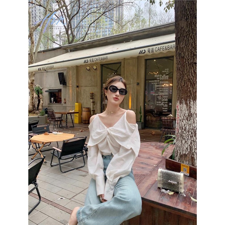 Áo Kiểu Trễ Vai Thiết Kế Ngọt Ngào Thời Trang Cho Nữ