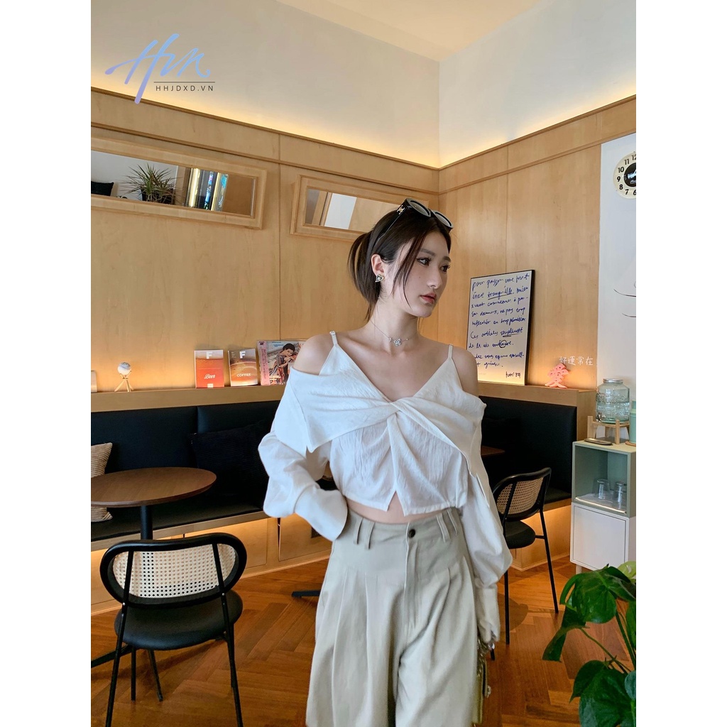 Áo Kiểu Trễ Vai Thiết Kế Ngọt Ngào Thời Trang Cho Nữ