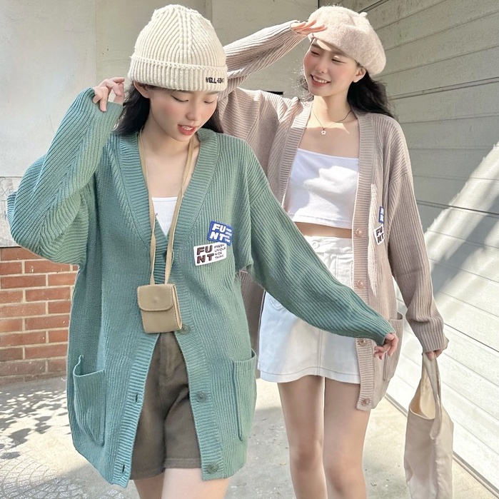 Áo Len Cardigan FUNT Chất Liệu Chắc Chắn, Bền Bỉ, Phong Cách Trẻ Trung