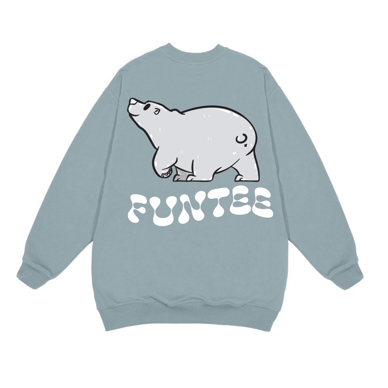 Áo Sweater Nam Nữ Unisex FUNT Rare Animals PolarBear Chất Liệu Bền Bỉ