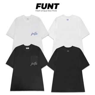 Áo thun unisex tay lỡ funt basic pocket tee 100% cotton thoáng mát, co giãn