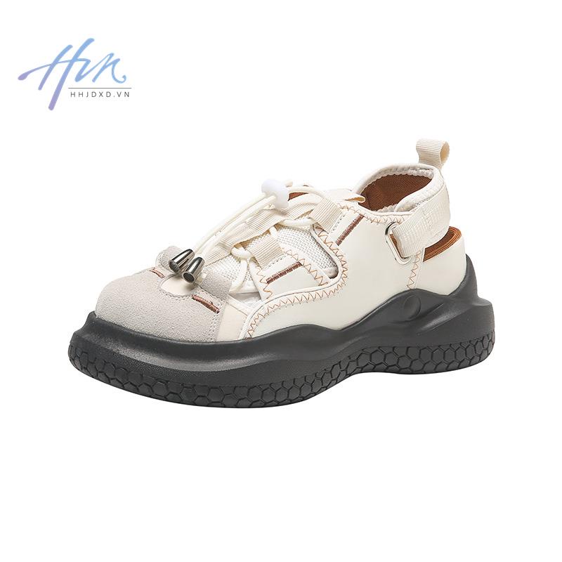 Giày Thể Thao Đế Dày Hở Ngón Màu Trơn Dễ Phối Đồ Thời Trang Phong Cách Mới Năm 2023