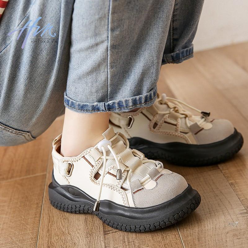 Giày Thể Thao Đế Dày Hở Ngón Màu Trơn Dễ Phối Đồ Thời Trang Phong Cách Mới Năm 2023