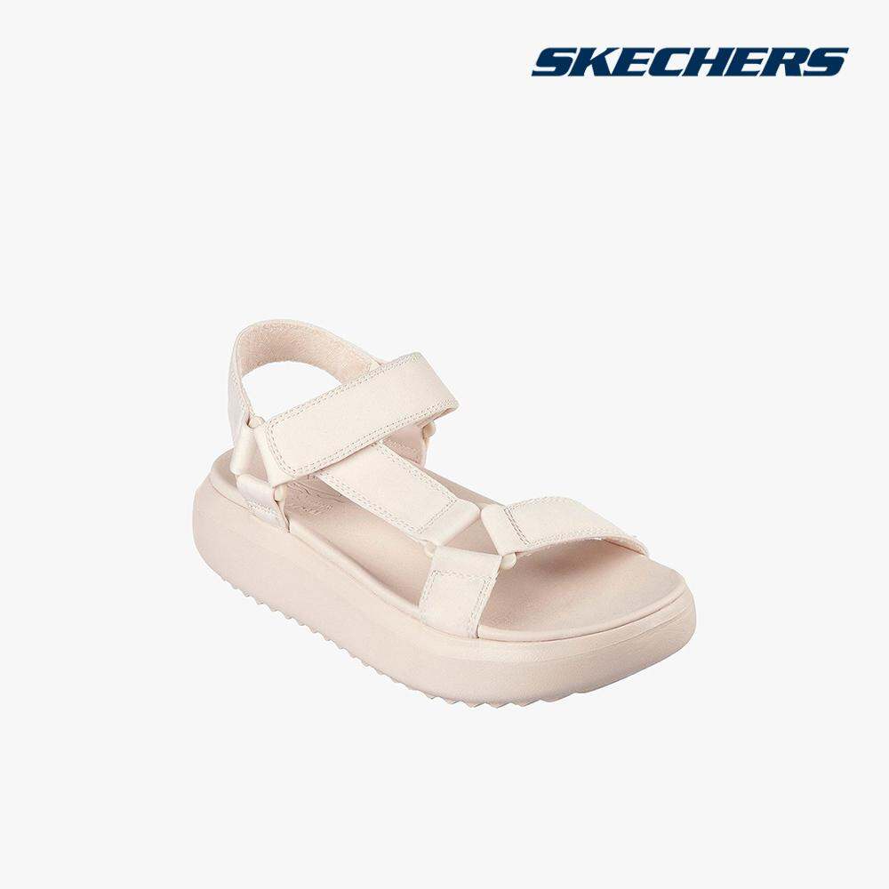 SKECHERS - Giày sandals nữ đế thấp BOBS Pop Ups 3.0 113746-NUDE