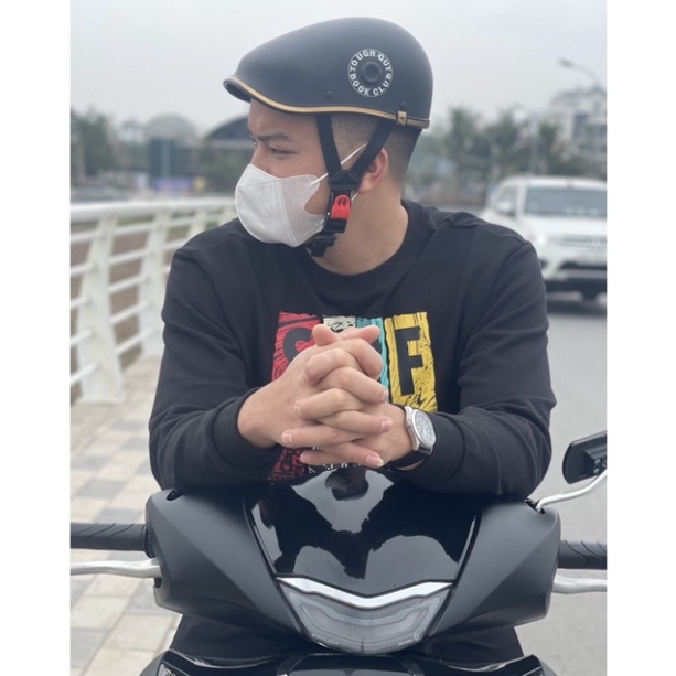 Mũ bảo hiểm thời trang Beret nam nữ , nón bảo hiểm nửa đầu