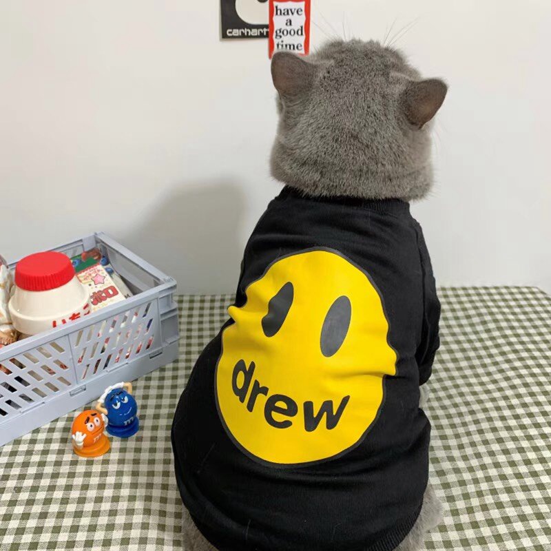 SALE rẻ Quần Áo Dễ Thương Cho Cún Con Áo Len Lông Cừu Mặt Cười Mùa Thu Và Mùa Đông Ấm Áp Cho Mèo Shih Tzu lovelovepet