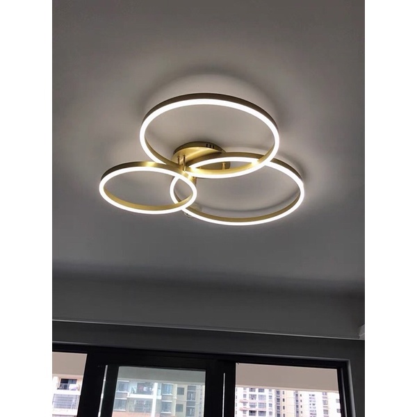 Đèn Ốp Trần 3 Vòng Tròn Trang Trí Nội Thất