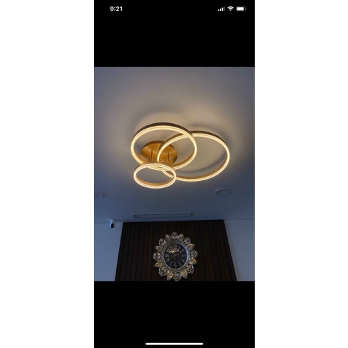 Đèn Ốp Trần 3 Vòng Tròn Trang Trí Nội Thất