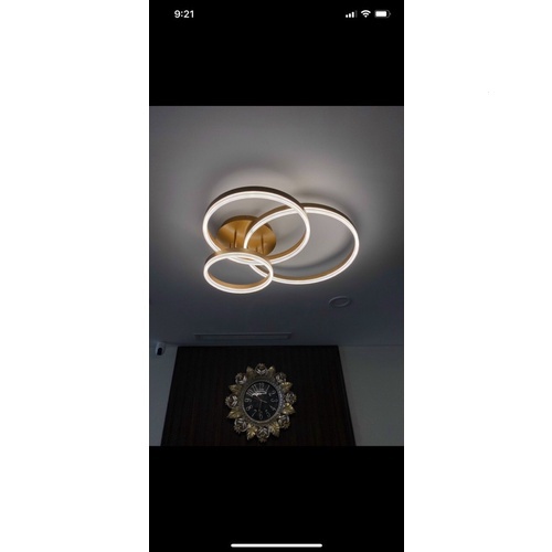 Đèn Ốp Trần 3 Vòng Tròn Trang Trí Nội Thất