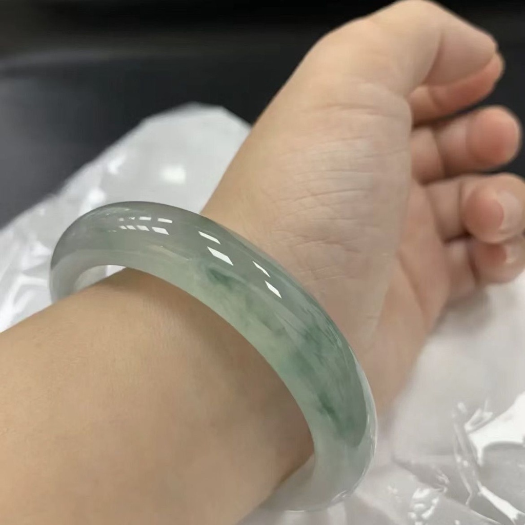 Vòng Tay Đá Ngọc Bích Xanh Lam Nổi Bật Phong Cách Mới Chính Hãng