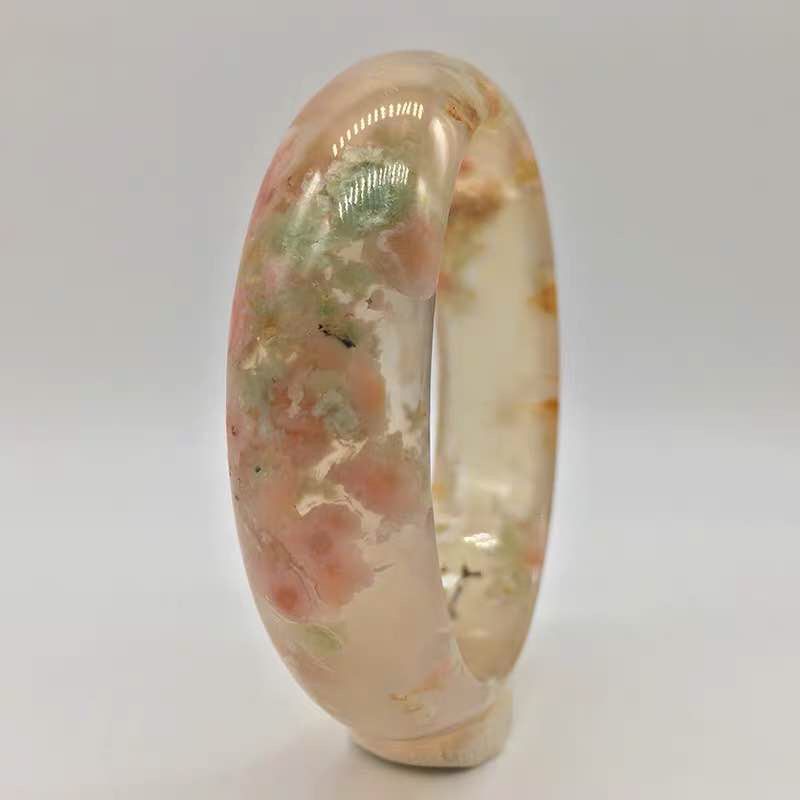 Vòng tay mã não hoa anh đào đá pha lê tự nhiên tinh khiết qua nhà máy cao bán hàng trực tiếp