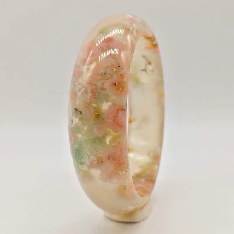 Vòng tay mã não hoa anh đào đá pha lê tự nhiên tinh khiết qua nhà máy cao bán hàng trực tiếp