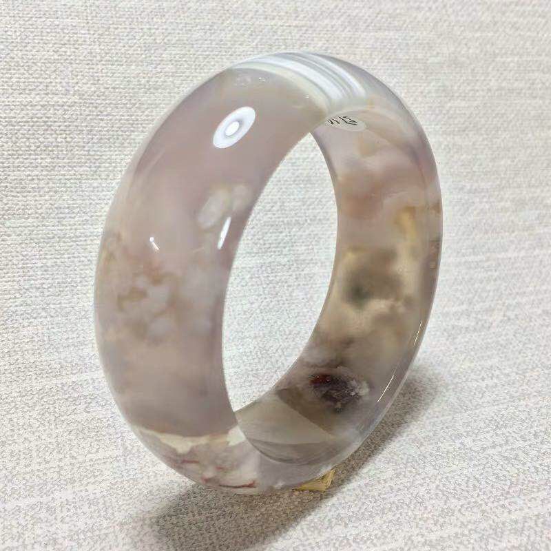 Vòng tay mã não hoa anh đào đá pha lê tự nhiên tinh khiết qua nhà máy cao bán hàng trực tiếp