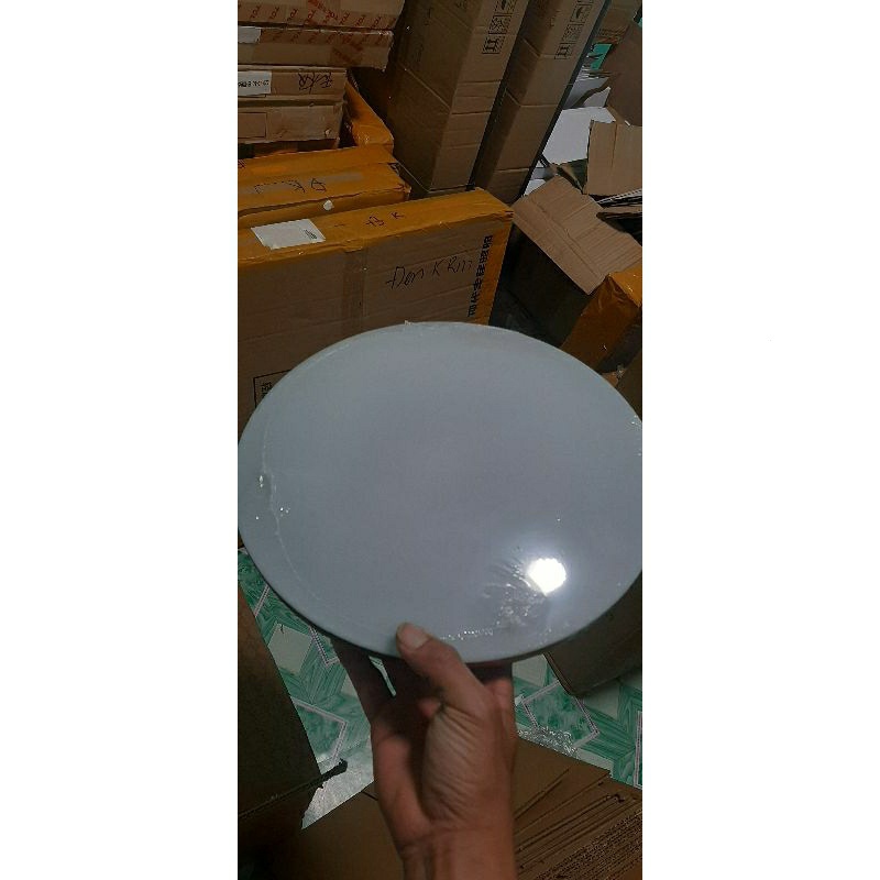 Đèn ốp trần phòng khách, phòng ngủ, ban công 24W viền vàng, đen - Ánh sáng trắng