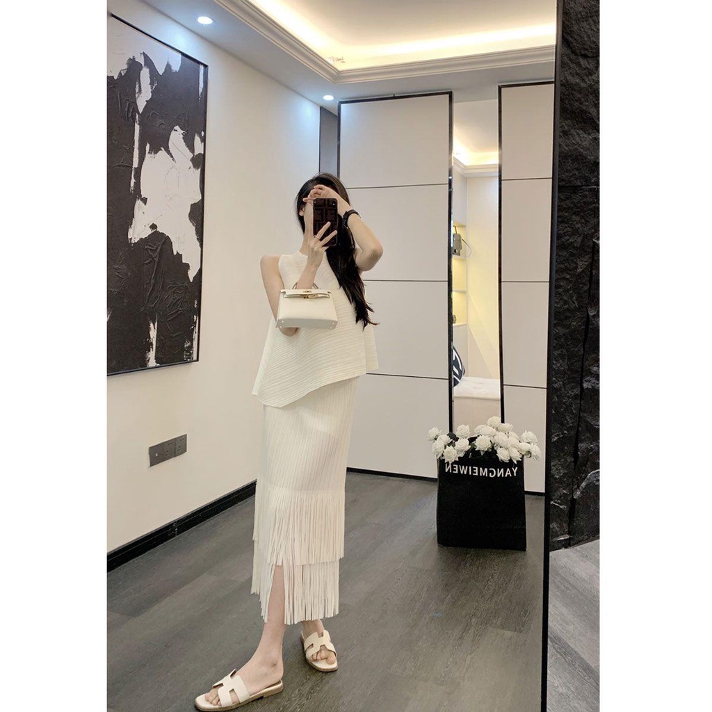 Yuexunsuit Set Đầm Nữ Thần Cao Cấp Phong Cách Nước Ngoài