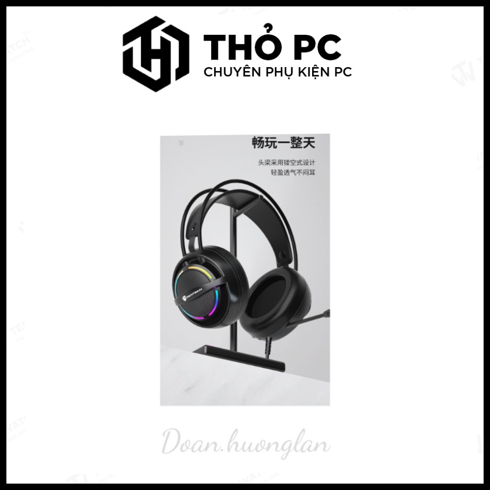 Tai nghe chuyên game PSH 100 led RGB giá rẻ, hàng full box BH 12 tháng