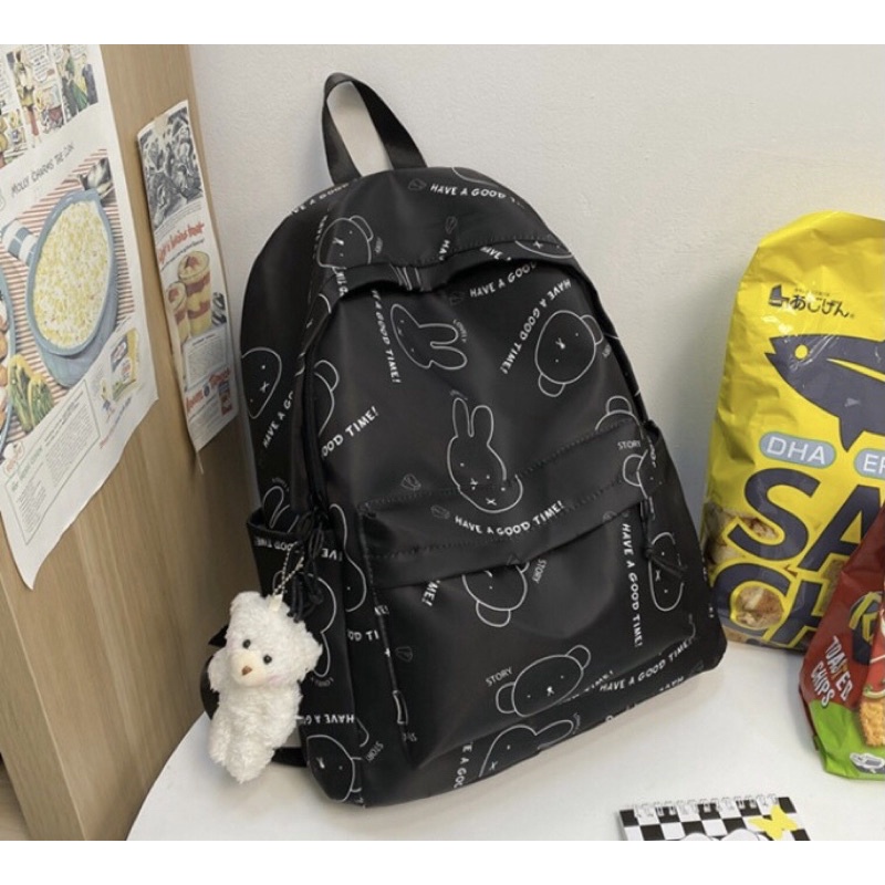 Ba lô  in  gấu  thỏ  cực cute