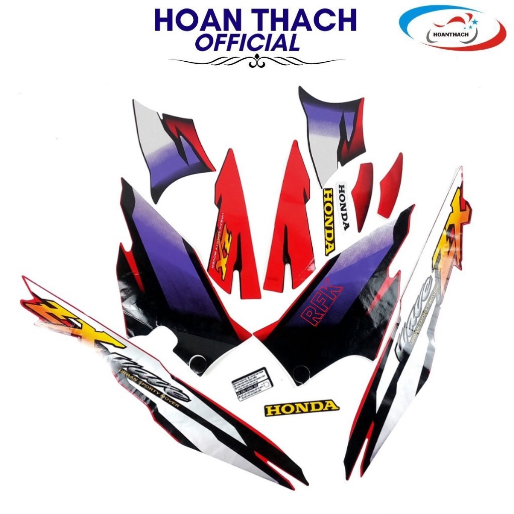 Bộ Tem Xe Máy Wave ZX Vàng Đỏ HOANTHACH SP007334 Trùm Sỉ Đỗ Thiện