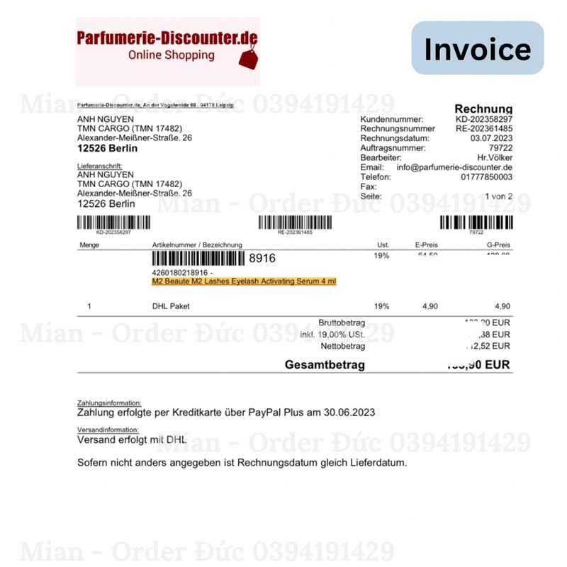 Serum mọc mi M2 BEAUTÉ activating serum 4ml - hàng nội địa Đức