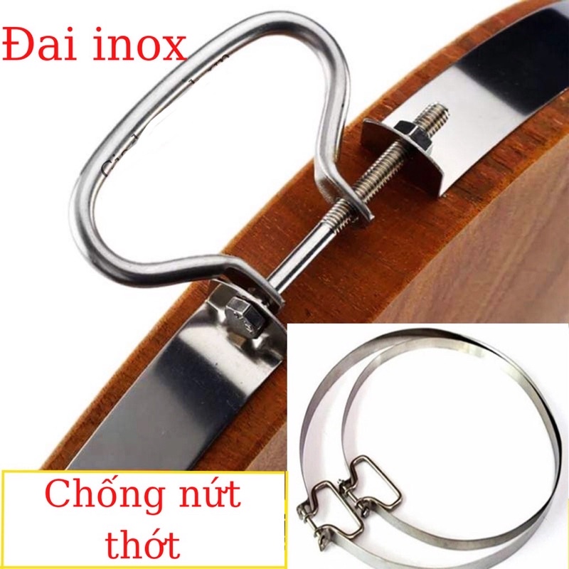 Đai thớt nghiến inox- đường kính 30-35-40-45-50cm