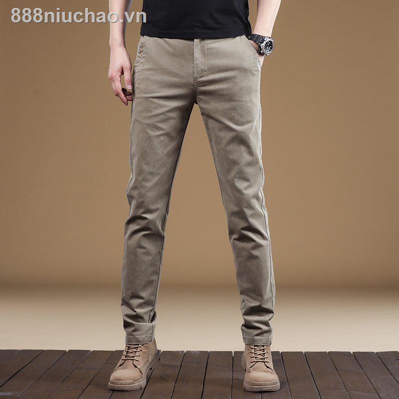 Quần Kaki Dài Dáng Ôm Vải cotton Mỏng Thời Trang Cao Cấp Cho Nam