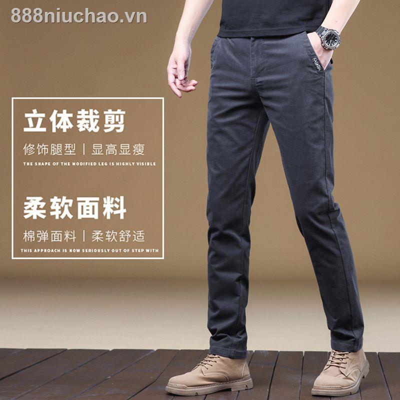 Quần Kaki Dài Dáng Ôm Vải cotton Mỏng Thời Trang Cao Cấp Cho Nam