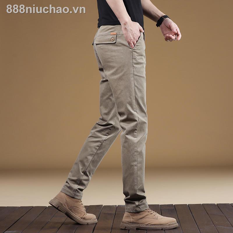 Quần Kaki Dài Dáng Ôm Vải cotton Mỏng Thời Trang Cao Cấp Cho Nam