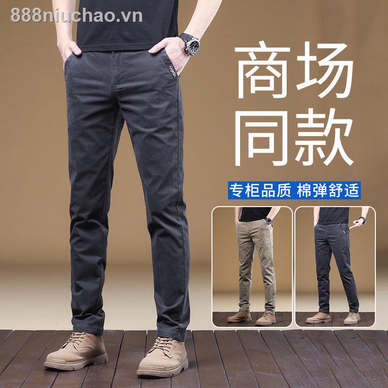 Quần Kaki Dài Dáng Ôm Vải cotton Mỏng Thời Trang Cao Cấp Cho Nam