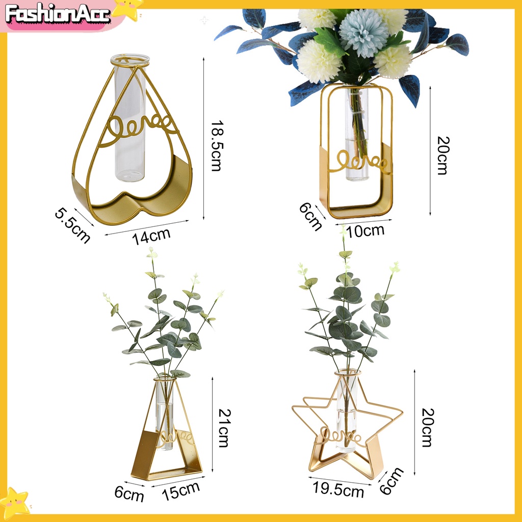 Bình Hoa Thủy Tinh 4 Kiểu Dáng Dùng Trang Trí Nhà Cửa