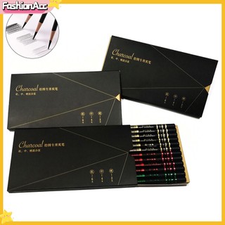 <FA> 12 Bút chì than cứng chất lượng cao