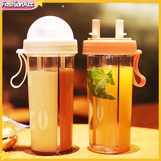 <FA> Bình Nước Có Ống Hút Dung Tích 420 / 600ml