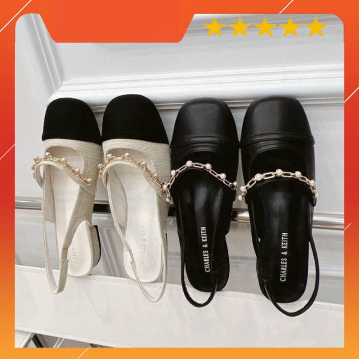 H.lana- MÃ- 2025- 2914 GIẦY BỆT NỮ DÂY NGỌC XUẤT DƯ HỞ GÓT FULL BOX