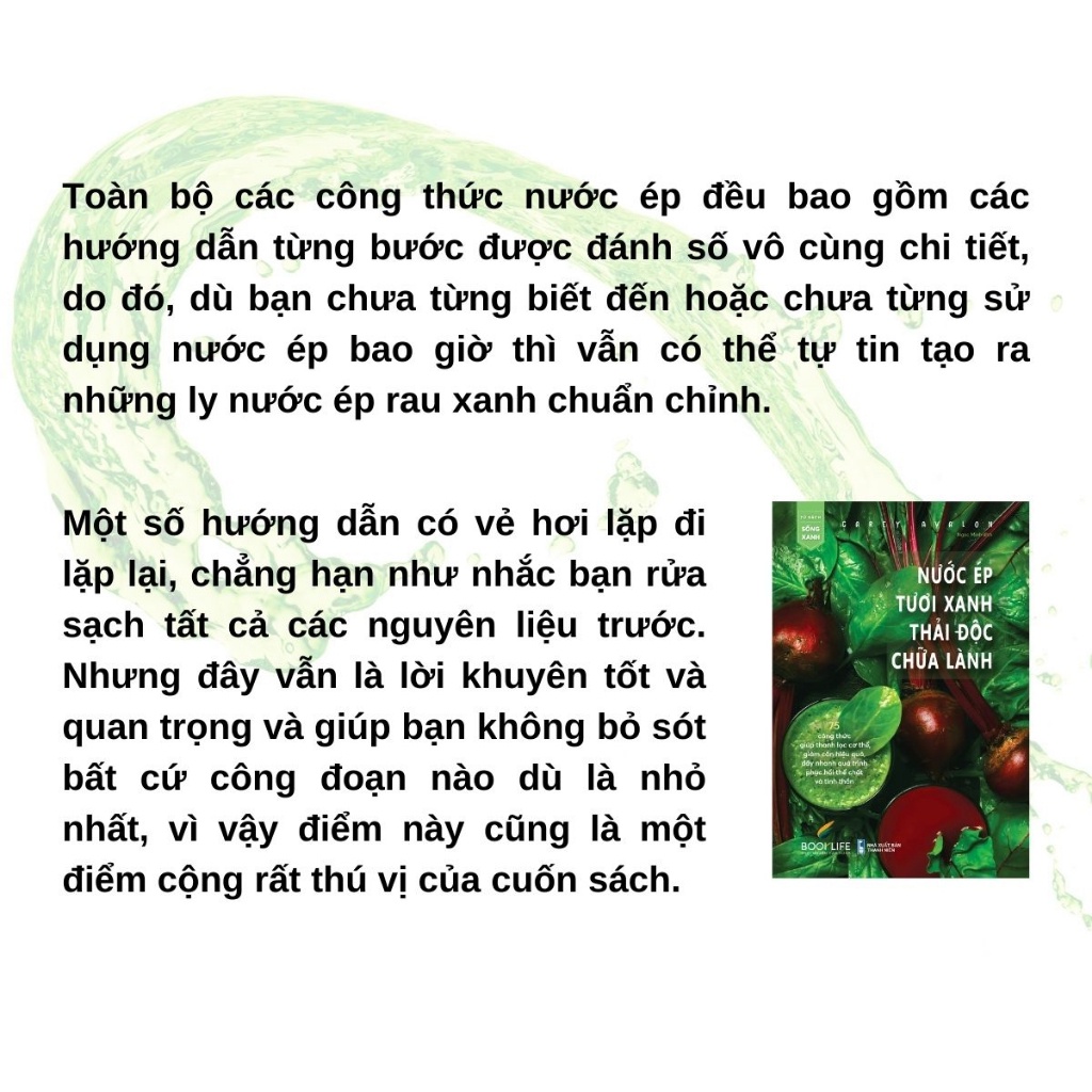 Sách - Nước Ép Tươi Xanh, Thải Độc Chữa Lành - 1980 Books