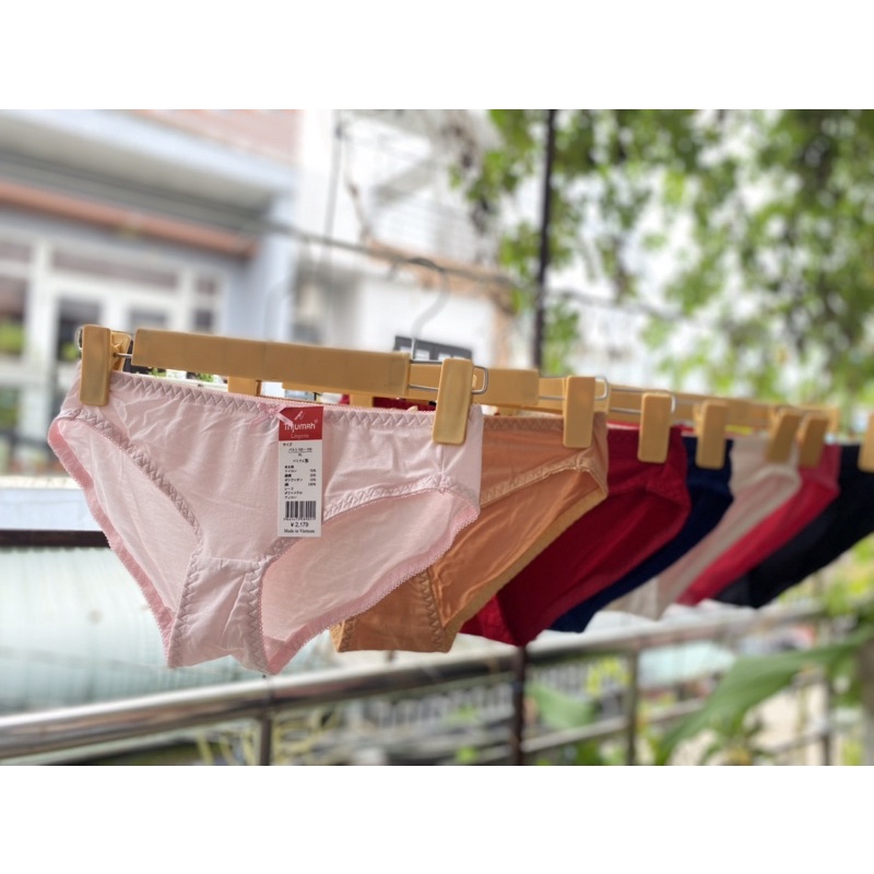 Combo 10 quần lót nữ cotton lạnh size 40-70kg có size và bigsize
