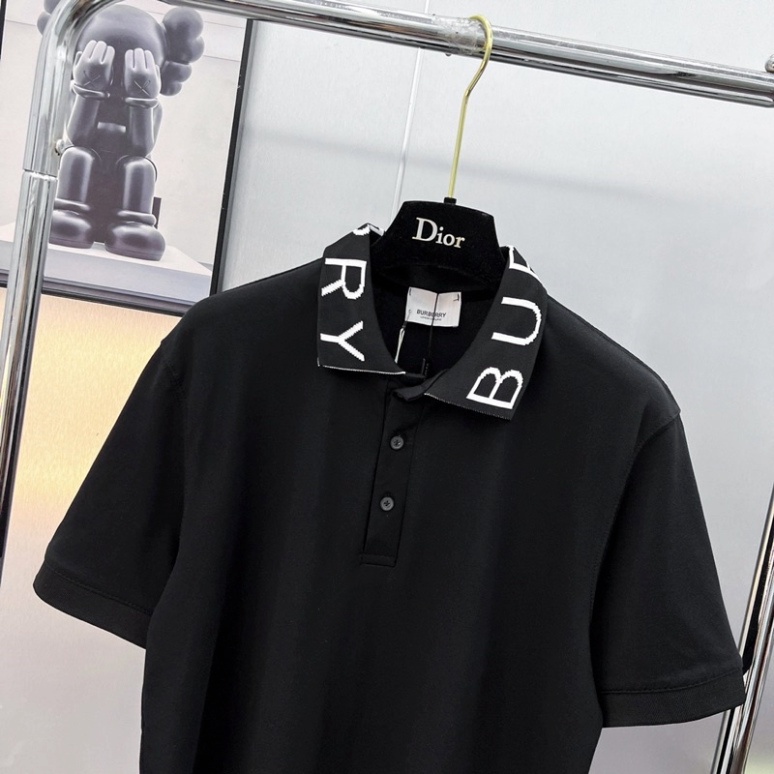 Áo polo nam BBR cotton cá sấu 100% Trơn Pha Dệt Chữ Quanh Cổ Kiểu Dáng Basic Siêu Cháy Phố 2023