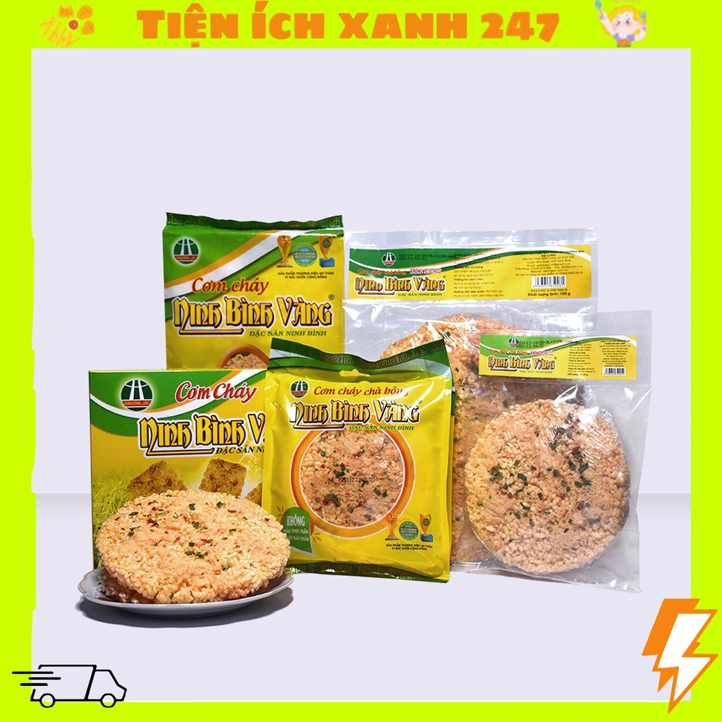 Cơm cháy chà bông Ninh Bình Vàng tròn (130g và 65g)