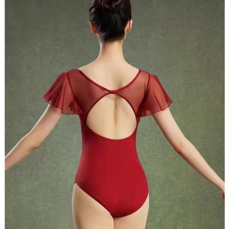 Áo Khoác Múa Ba Lê Tay Ngắn Hở Lưng Thời Trang Cho Nữ 7.18