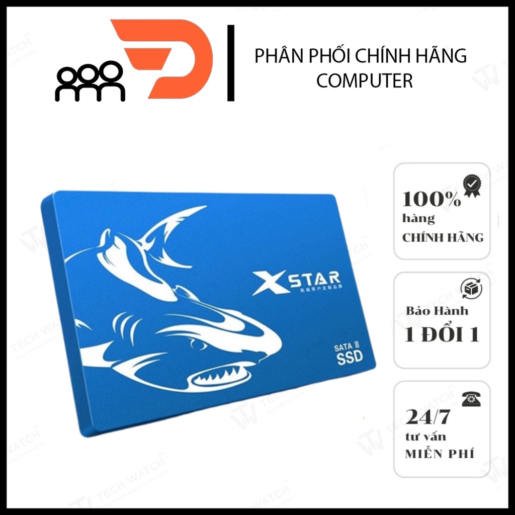 [FREESHIP] Ổ cứng SSD 128GB XSTAR SATA3 Drive 2.5'' Sequential Read 550MB/s - Red